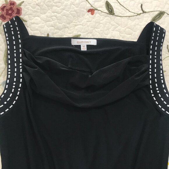 Ellen Tracy NWT M Black Stretch Bodycon Dress​​​​ - Picture 12 of 13